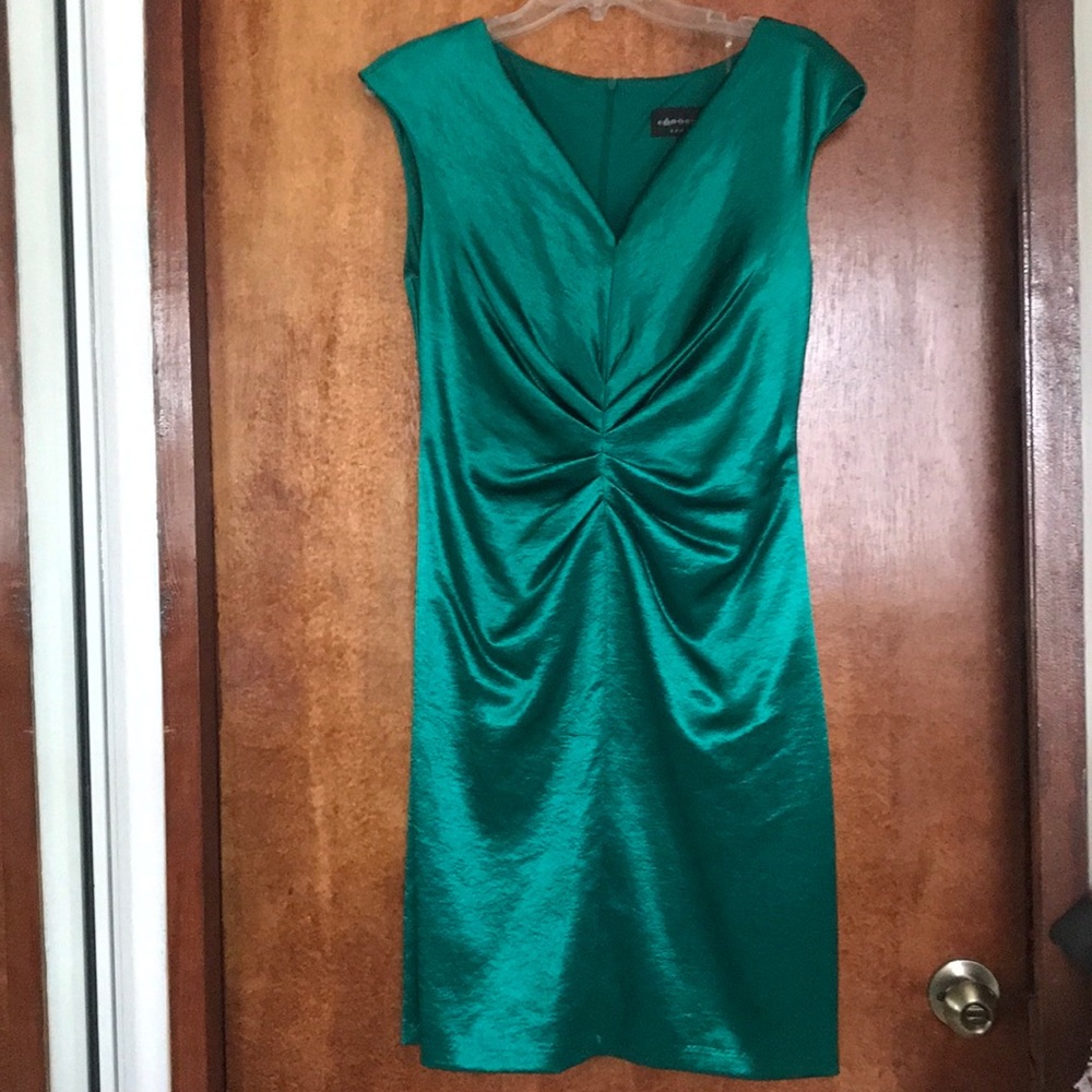 Emerald green dress